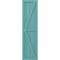 Ekena Millwork Americraft 4-Board Wood 2 Equal Panel Frmd Board-n-Batten Shutters w/Dbl Z-Bar, ARW102BF414X35PTH, PR ARW102BF414X35PTH - alternate 9